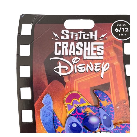 Disney Store Stitch Crashes Disney Aladdin Jumbo Pin - Picture 3 of 3